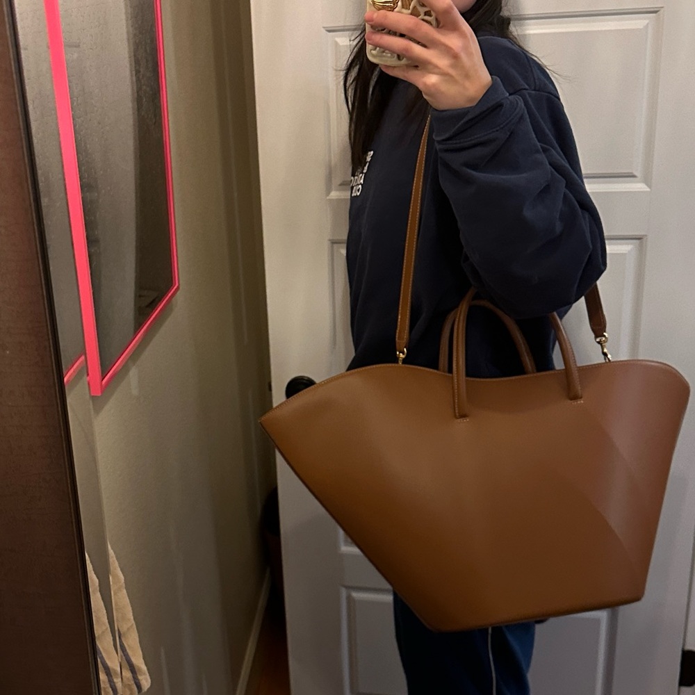 Little Lifner tulip large chestnut bag